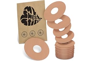 ‎MYSWEETSTITCH MySweetStitch - 25 x Freestyle Libre 3 Pflaster Rund, Ringpatch Ø 60mm, Innen Ø 20mm, wasserfest, atmungsaktiv, hautfreundlich, Made in Germany, Beige