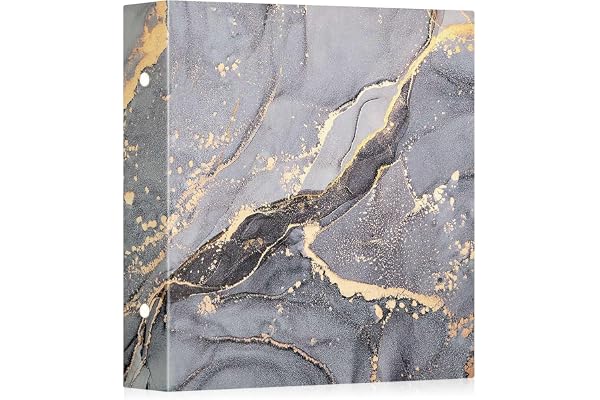 Lanpn Grand Album Photo 10x15 600 Pochette, Format Cuir Tissu Album pour Horizontal Vertical Photos Gris Or