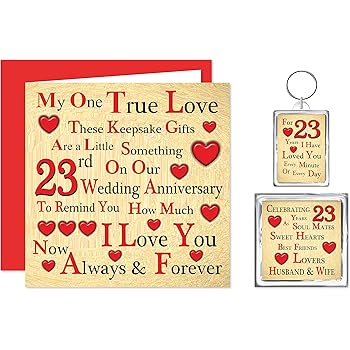 On Your 23Rd Wedding Anniversary Card - 23 Years - Silver Plate Anniversary - Rosie Posie ...