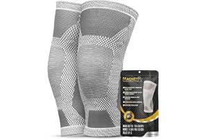 MagnetRX® Magnetisk terapi knästödshylsa – (2-pack) knästöd med magneter för knäsmärta och återhämtning – magnetterapi knästö