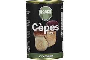 Borde Cèpes Extra en Conserve Boîte 1/2 - 225 g - Lot de 2