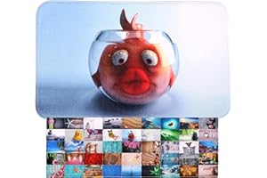 Sanilo Tapis de Salle de Bain, Grande sélection de Beaux Tapis de Douche, Absorbant, Antidérapant, Très Doux, Sèche Rapidement, Lavable (50 x 80 cm, Poisson Rouge)