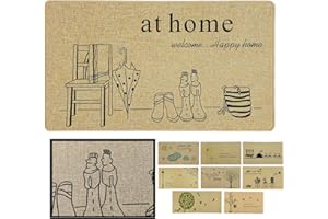 LUCA HOME LucaHome – Alfombra Interior casa Verona Base Antideslizante, Felpudo Premium, fácil Limpieza, Alfombra Acolchada, Felpudo de Interior Pasillo, Cocina, Dormitorio.. (Home, 40x70 cm)