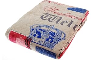 Mariella Bruni Trapuntino Singolo Primaverile Estivo Copriletto Trapuntato Fantasia 170x260cm (Londra)