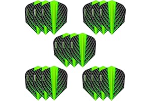 Harrows Quantum - Juego de 5 plumas para dardos (15 plumas en total) I 100 micras, extra fuertes, fabricadas en el Reino Unido, accesorios profesionales para dardos