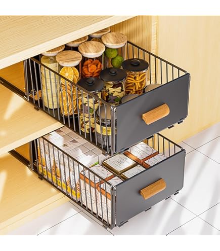 Kitchenkast Organizer, Uitschuifbare Lade, Lade-inzet Geen Boren