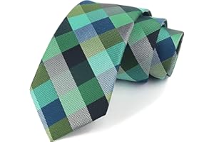 Rosiika Men's Modern Striped Plaid Patterned Formal Ties College Daily Woven Wedding Neckties