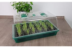 BENELANDO Gewächshaus für den Innen- oder Außenbereich Fensterbank Indoor Mini-Gewächshaus Anzuchtschale Set