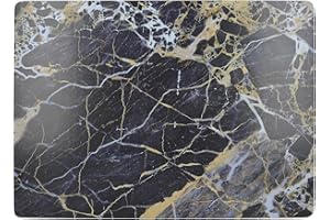 Creative Tops 'Navy Marble' Premium duże podkładki pod talerze z korkiem, 40 x 29 cm - granatowe (zestaw 4 szt.)