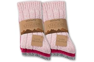 Occulto Chaussettes Chaudes Laine Enfants Lot de 6 (modèle: Niki)