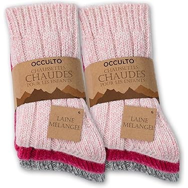 YUNHENTONG Chaussettes Noel Enfant 5 Paires Chaussette Noel Enfant 29-32 Noël Chaussettes Pour Enfants De 6-8 Ans Cadeau De Noël Pour Garçons Et Filles