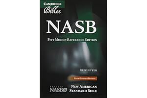 NASB Pitt Minion Reference Bible, Black Goatskin Leather, Red-letter Text, NS446:XR