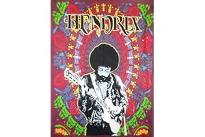 Traditional Jaipur Jimmy Hendrix Póster, Tapiz de pared hippie, decoración de dormitorio indio, arte de pared bohemio, colgante de pared bohemio