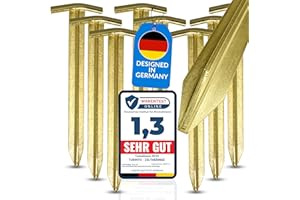 Turinto® X8 Stück Starke Zelt-Heringe [Starke Aufhängehaken] zum Seilaufhängen für sicheres Camping und Outdoor-Erlebnisse aus robustem Stahl für maximale Stabilität Länge 30 cm inkl. E-Bock
