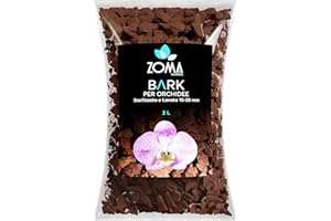ZOMA GARDEN Premium Orchidee Bark - Naturalna kora do storczyków - umyta, sterylizowana, w 100% przyjazna dla środowiska - 2L (15/20 mm)