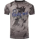 Rusty Neal Batik Herren T-Shirt Front Logo Print Herren Shirt Verwaschen Kurzarm S M L XL XXL 156