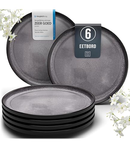MÄSER Série Niara Ensemble d'assiettes creuses modernes pour 4