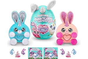 Rainbocorns Bunnycorn Surprise Series 2, Juego de 2, 4 sorpresas en el Interior, Animales de Peluche coleccionables, (2 Unidades)