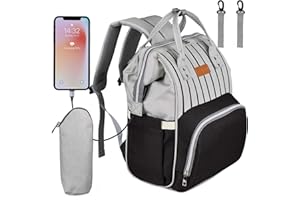 NEVEQ Sacs à Dos à Langer pour Bébé Sac de Voyage, Sac à Dos Conception et Sac à Main pour Mères et Soins des Bébés (Denim)