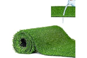 Mazovia Gazon Synthétique Exterieur avec Picots 20mm - Faux Gazon pour Balcon, Terasse et Jardin - Premium Tapis Gazon au mètre - Fausse Herbe Balcon - Tapis Herbe Artificielle - 200x400 cm - Vert