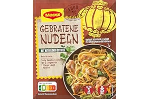 MAGGI Food Travel Fix für Gebratene Nudeln, Nudeln mit Geschnetzeltem, Lauch und Karotte, 1er Pack (1 x 26g)