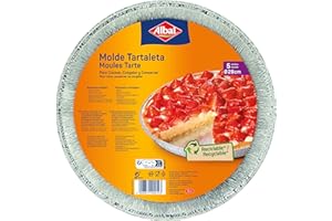 Albal Aluminium, rund, 28 cm, Einwegkarte, speziell für Gebäck und Desserts, 5 Formen (202543), 28 cm, 5 Stück