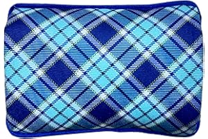 VITBEL Borsa Acqua Calda Elettrica 500W con Morbida Fodera in Peluche, Temperatura Massima 75°C, Ideale come Scaldamani e Scaldapiedi, per Alleviare Dolori Muscolari, Dorsali e Mestruali (Blu)