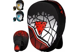 MCD SPORTS MCD Boxing Pads Adult Focus Pads Boxing Mitts Ideal Sparring Pads Great for MMA, Kickboxing, Martial Arts, Muay Thai, Karate Training Boxing Punch Mitts Punching Pads Focus Mitts