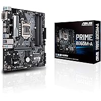 ASUS Prime B365M-A Intel LGA-1151 mATX motherboard with Aura Sync RGB header, DDR4 2666 MHz, M.2 support, HDMI, Intel…