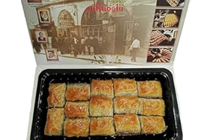 GENERISCH Gulluoglu Walnuss Baklava 14 Stück (500 gr), tägliche Frischversand aus Istanbul