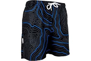 GUGGEN Mountain Badehose für Herren Schnelltrocknende Badeshorts 2335 mit Kordelzug Beachshorts Boardshorts Schwimmhose Männer
