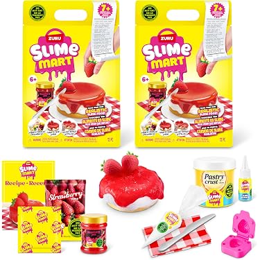 Slime Mart ZURU - Pack De 2 Sachets Slime Créatif - Texture Réaliste Alimentaire - Activité Manuelle Enfants/adultes - Dès 6 Ans