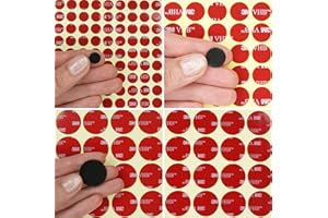 HOMEWARETAKEAWAY BLACK 0.64mm thin ~ 3M VHB™ Acrylic Foam DOTS ~ Self Adhesive Sticky DOUBLE SIDED Pads ~ 5925 (20, 10mm diameter)