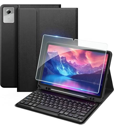 Custodia Con Tastiera Per Lenovo Tab P11 2nd Gen 11.5", Layout Italiano, Include 9H Pellicola Protettiva, Cover Magnetica Bluetooth