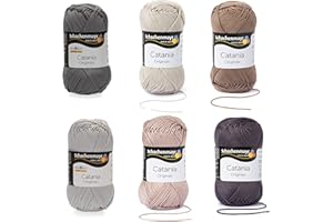 SCHACHENMAYR SINCE 1822 Schachenmayr Catania, Set Grau Braun Filati per Maglieria A Mano