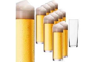 IMPERIAL glass Imperial, set di 12 bicchieri da birra in vetro, 200 ml (max. 250 ml), bastoncini da birra da 0,2 l, lavabili in lavastoviglie