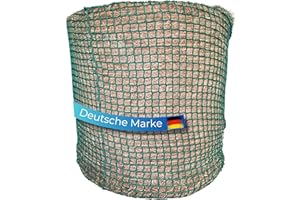 Flori's® Heunetz Rundballen – ø 150 cm, Höhe 150 cm – Maschenweite 4,5 x 4,5cm – Stabiles Heunetz für Pferde zur artgerechten Fütterung - Rundballennetz für Heuraufe geeignet, Heuballennetz engmaschig