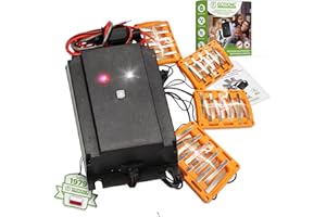 ISOTRONIC Ultradźwiękowa i wysokonapięciowa mysz bez martenów, 12 V zasilana baterią samochodową migające światło LED ochrona przed przestraszeniem kun, ochrona myszy i szczurów do samochodu