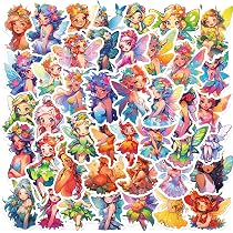 300 Stück Scrapbooking Sticker Set – Transparente Blumen & Schmetterlinge, PET-Material, Für Alben & DIY