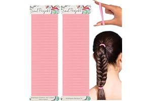 Soul Projekt Elastique Cheveux Rose, Cadeau Noël Femme, 60 Pièces 4mm Résistants Élastiques Cheveux Fille, Chouchou Chevéux avec Anti-Casse Sans Accrochage pour Queue de cheval