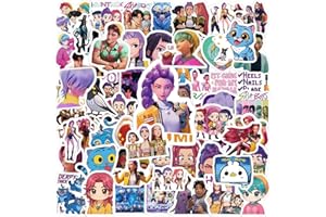 XILEPINGAN 80 Pezzi Kpop Demo Hunter Adesivo, Stickers Hunte Demo KPop, Adesivi impermeabili per anime, Ideali per Fan e Collezionisti, per Laptop e Valigie, Skateboard (B)