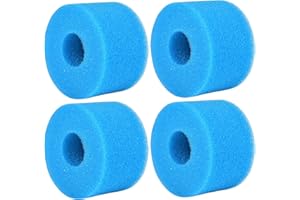 KATELUO Éponge Filtrante Type S1, Cartouche de Filtre en Mousse, Mousse pour Filtre Piscine, Réutilisables et Lavables, Filtre en Mousse pour Spa, Piscine
