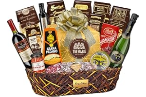 VILLA GUELFA Confezione cesto Natalizio chiara con 10 specialità italiane, idea regalo gourmet Parte della selezione Gourmet Made in Italy
