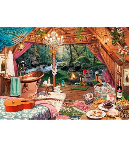 Vermont Christmas Company Puzzle „Antiques Garage“ – 1000 Teile, Vintage Design, 66x49 Cm Fertig