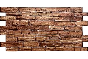 EURODECO Circa 4 mq/10 BALDOSAS DE PVC 3D paneles de pared revestimiento de paredes PVC imitación madera o piedra o mosaico espesor 1 mm! ¡Gran elección!