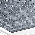 Art3d Drop Ceiling Tiles 24x24 in Grey (12-Pack, 48 Sq.ft), 3D Wainscoting Panels Glue Up 2x2