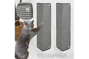 JanYoo Katze Kratzschutz Katzenkratzmatte Sisal Katzenkratzmatte Kratzmatte für Katze Katzenkratzmatte für Sofa Möbel Tür Kratzschutz 60 × 25 cm(Grau)