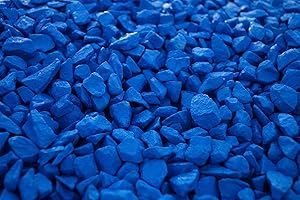 Decorative stones, Decorative Garden stones, RockinColour Azure Blue, Ideal for decorative features, UV stable and weather resistant, safe colour coating. 14kg-15kg