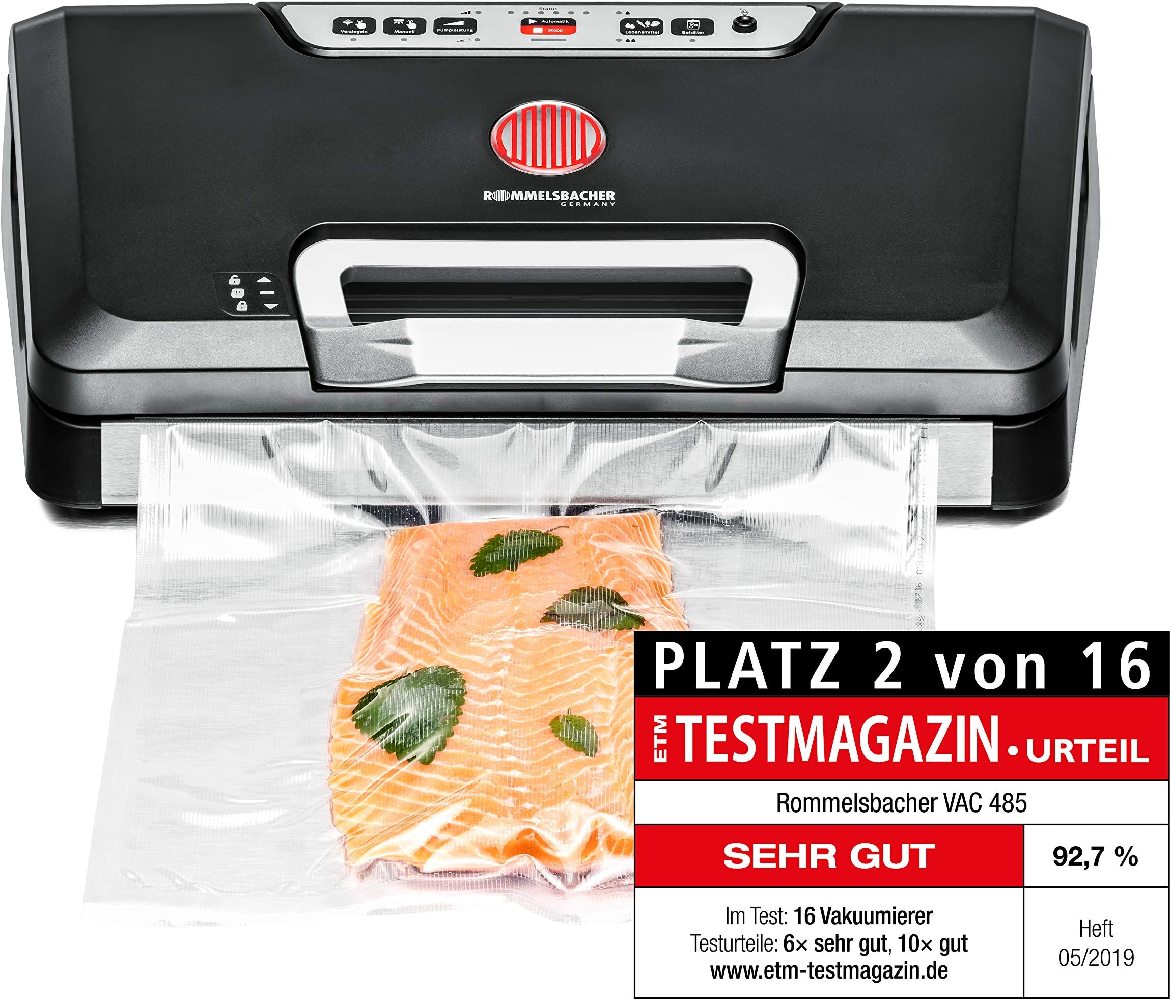 Romm Vakuumiergerät VAC 485 bk