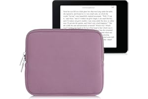 kwmobile Custodia Universale per eReader - Copertina in Neoprene Lavanda con Chiusura a Zip - Misura 17,5 x 14,7 x 1 cm - Astuccio portatablet